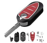 3 Buttons Remote Car Key Shell Fob Uncut Blade Fit Folding Flip Car Key Case Cover for Alfa Romeo Mito Giulietta 159 GTA