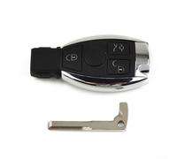 3 Buttons Remote Key Fob Cover Case for Mercedes C G E Class S Class GL SL SLK Models Replacement Shell with Uncut Blade No Programming Needed