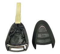 3 Buttons Replacement Key Fob Cover Case fit for Porsche 911 Cayman Boxster Carrera GT Remote Key Fob Shell (3Buttons)