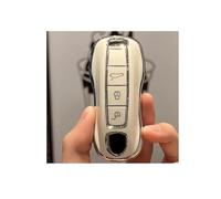 3 Buttons TPU Car Key Case For Porsche For Panamera For Cayenne 971 911 9YA For Macan For Boxste Protecticve Cover Holder Fob Auto Parts(Silver Edge White)
