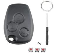 3 Buttons Vauxhall Vivaro Key Fob Replacement,For Renaul-t Clio Key Case,For Renaul-t Modus Twingo Scenic Kangoo Dacia Laguna Megane Key Cover Fits VA2 Blade(NO Blade)