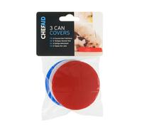 3 Can Tin Covers Fits Standard Size Cans Avoids Odours In The Fridge