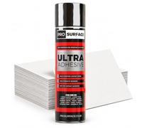 3 Cans High Temperature Spray Adhesive for Craft Card, Mount Board, Display & Presentation - Heat Resistant 110°C Contact Glue - Pro Surface 500ml
