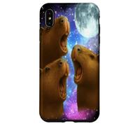 3 Capybara Moon Giant Rodents Weird Howling Parody Case for iPhone XS Max