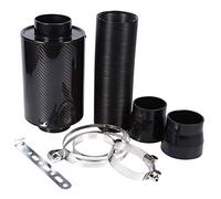 3 "Carbon Fiber Cold Air Intake Air Box Filter System for Most Cars
