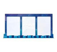 3 Cards One Touch Magnetic Holder Frame & Stand Compatible with Pokemon Cards Trading Card Holder & Stand Blue