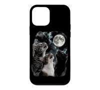 3 Cats Howling To The Moon 90s Meme Funny Cat Lover Case for iPhone 12 mini