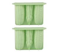 3 Cavity Ices Cream Mold Vegetable Shape Silicone Popsicles Molds Baking Tool Cake Candy Candy Mold Baby Food Ices Maker