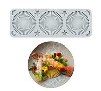 3 Cavity Silicone Mousse Cake Mold Fondant Mold Round Shell Shape Chill Silicone Mousse Mold Perfect Gift