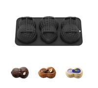 3-Cell Peanut Design Silicone Chocolate Mold Food Grade Kitchen Dessert Bakeware French Mousse Cake Mould Pastry Tools