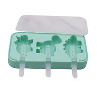 3 Cells Dinosaur Shaped Ice for Pop Moulds Cream Makers for Kitchen Party Hand Silicone Ice Pop Molds for Kids
