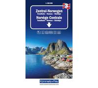 3 Central Norway Road Map 1:300,000: Trontheim, Namsos, Steinkjev inkl. Reiseinformationen