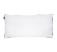 Beliani 3-Chamber Bed Pillow TEIDE Low Duck Feathers and Down 40 x 80 cm White, White