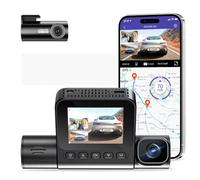 3 Channel 4G LTE Dash Cam,Front Inside Rear Three Way Car DVR,2K+1080P*2,Built in WiFi,With GPS WDR,Hidden Infrared LED Light,IR Night Vision,Parking Monitior,Voice Control,Super capacitor
