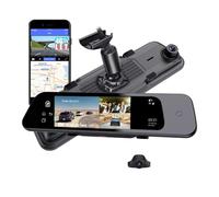 3 Channel 4G LTE Network Smart Mirror Dash Cam Streaming Media OEM RearView Mirror with Bracket WIFI Car DVR Recorder With Android 10.0 ADAS GPS Navi Two Way Talks 24/7H Parking Mode APP Remote View