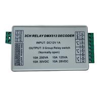 3 Channel 5A DMX512 Decoder Controller Relay Switch Kit DIY Converter DMX Dimmer Relay with Protective Shell