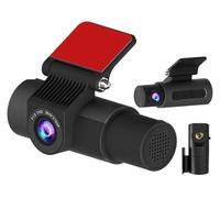 3 Channel Dash Cam For Car Camera UHD 4K 3-Lens Inside Vehicle Dashcam Built-in GPS Wifi Auto Record Car DVR(3 Cam No GPS,64G Card)