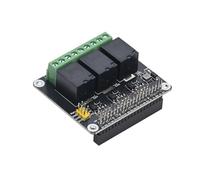 3-Channel Relay Module for Raspberry Pi, GPIO Relay Expansion HAT, 5A 250V AC / 30V DC Load Support, Opto-Isolated, Onboard Indicator LEDs, for Smart Home Automation & DIY Projects
