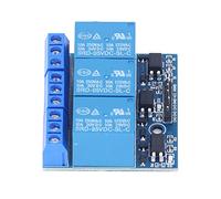 3 Channel Relay Module High Voltage Isolated Optocoupler Board High Low Level Trigger Fault Tolerant Direct Connection Interface AC 0-250V DC 0-30V 5MA (5V 3.3V Compatible)