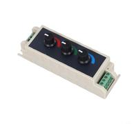 3 Channel RGB LED Dimmer Controller with Rotary Knob for DC 12V-24V LED Strips and Modules, White and Blue