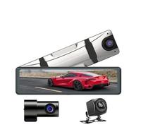 3 Channels 2K Dash Cam For Cars, 12 Inch Touch Screen Rearview Mirror, With Wifi APP 1440P+1080P+1080P Front Inside And Back Camera Car DVR,Night Vision Video Recorder