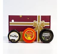 3 Cheese Truckle Selection Box - Thee Delicious Cheese Wax Covered Truckles Including Sunday Roast, Rum & Pineapple, Luxurious Truffle. The Chuckling Cheese Company.