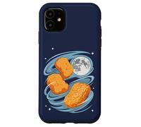 3 Chicken Nuggets Howling at Moon Funny Weird Cursed Case for iPhone 11