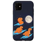 3 Chicken Nuggets Howling at Moon Funny Weird Cursed Case for iPhone 11