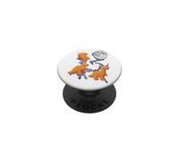 3 Chicken Nuggets Howling at Moon Funny Weird Cursed PopSockets Adhesive PopGrip