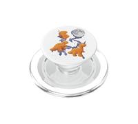 3 Chicken Nuggets Howling at Moon Funny Weird Cursed PopSockets PopGrip for MagSafe