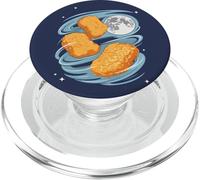 3 Chicken Nuggets Howling at Moon Funny Weird Cursed PopSockets PopGrip for MagSafe