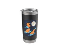 3 Chicken Nuggets Howling at Moon Funny Weird Cursed Stainless Steel Insulated Tumbler