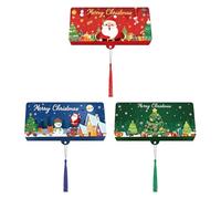 3 Christmas Money Envelopes, Christmas Money Wallets Aesthetics, 10 Slots Gift Card Booklet, Create A Festive Atmosphere, For Men Women Adults Family Friends Teachers