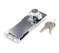 3" CHROME PLATED LOCKING HASP & STAPLE