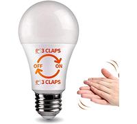 3 Claps Light Control Bulb for Bedroom Table Lamp Upgrade, Sound Activated ON/Off Solution, Clap Detection, Smart Home, As Seen On TV, Soft White, 8-Watt