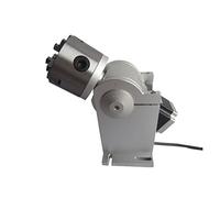 3 Claws Rotary Axis 80mm Chuck 3 Jaws 4th Axis DM542 Drive for 20W 30W 50W Fiber Nameplate Metal Marking Engraving Machine(Rotary Axis only)