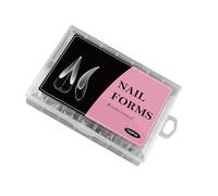 3.Clear Acrylic Nails Templates with Measurement Marks, ABS Forms for Professional Gel Manicure & Extensions ABS Nails Templates for Salon Use