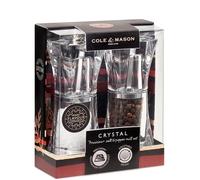 (3) Cole & Mason Crystal Precision+ Salt & Pepper Mill Set, New