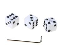 3 Color Fashion Dices Shaped Electric Guitar Volume Control Knobs Top Hat With Wrench Part Guitar Volume Speed Potentiometer