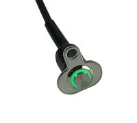 3 Color Lights Motorcycle Switch ON-OFF Handlebar Adjustable Mount Waterproof Switches Button DC12V Headlight(Green Light)