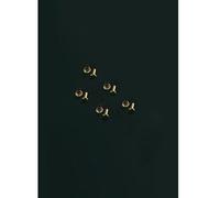 3 Color Metal DIY Loose Leaf Ring Binder Clilp, A5 A6 6 Holes Mechanism for Paper Folder Office Binding Supplies(10pcs,Gold)