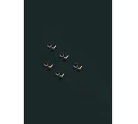 3 Color Metal DIY Loose Leaf Ring Binder Clilp, A5 A6 6 Holes Mechanism for Paper Folder Office Binding Supplies(10pcs,Silver)