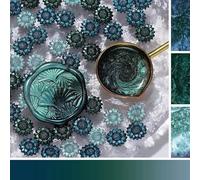 3 Color Mix 200pcs/pack Sealing Wax Beads, Sunflower Glitter Fire Paint Pellets,Aurora Flower Mixed Sealer(TZ228)