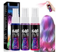 3 Colors Coloured Hair Spray Wash Out Kids, Hair Colour Spray for Kids, Blue Hair spray, One Time Temporary Hair Dye for Party Cosplay Halloween Christmas