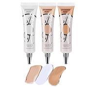 3 Colors Eyeshadow Makeup Primer, Ofanyia Liquid Eyeshadow Primer Matte Eyeshadow Primer Base, Waterproof Smudge-proof Long Lasting Eyeshadow Cream Eye Makeup (Set A - 3 Colors)