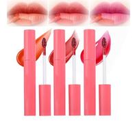 3 Colors Matte Peel Off Lip Stain Gloss Set - Waterproof Long Lasting Lip Tattoo Tint with Hydrating Lipstick, Highly Pigmented Natural Lovely Colors Pigmented Makeup Kit for Women Teens (01#+02#+03#)