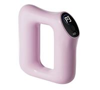 3 Colors Multifunctional Full-Body Fascia Ring, Abdominal Massager for Fat Burning, 5 Intensity Levels & 3 Massage Modes, Ergonomic Handheld Fascia Massager, for Belly Waist Arms Legs (Pink)