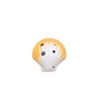 3 Colors Ocarina 6 Hole Ocarina Alto C Tone Beginner Ocarina Teaching Ceramic Pendant (Color : Dark yellow)