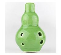 3 Colors Ocarina 6 Hole Ocarina Alto C Tone Beginner Ocarina Teaching Ceramic Pendant (Color : Green)