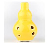3 Colors Ocarina 6 Hole Ocarina Alto C Tone Beginner Ocarina Teaching Ceramic Pendant (Color : Yellow)